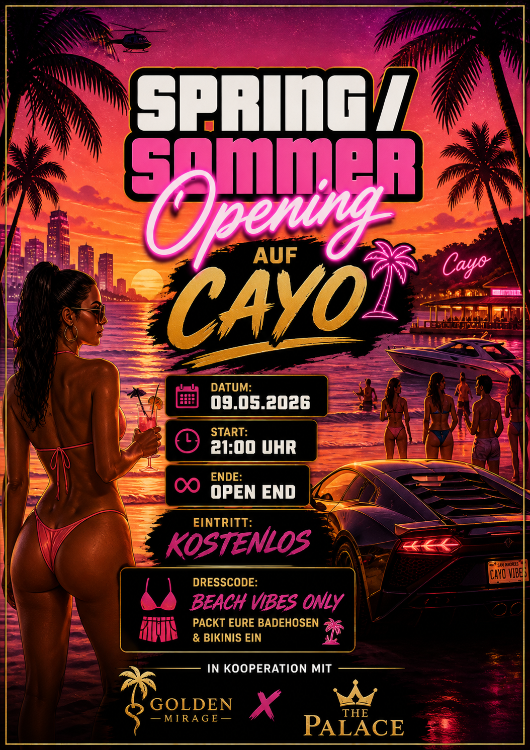 Spring / Summer Opening auf Cayo